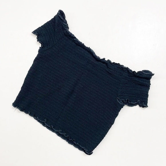 Kendall & Kylie black ruched crop top - Picture 2 of 5